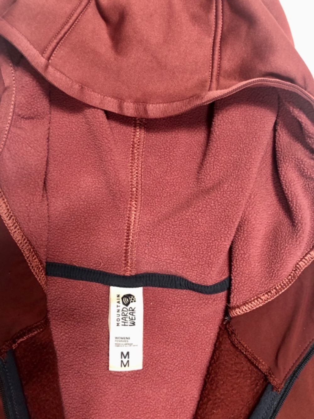 Womens Mountain Hardware softshell jacket size M brown full zip stretchy - Picture 6 of 10